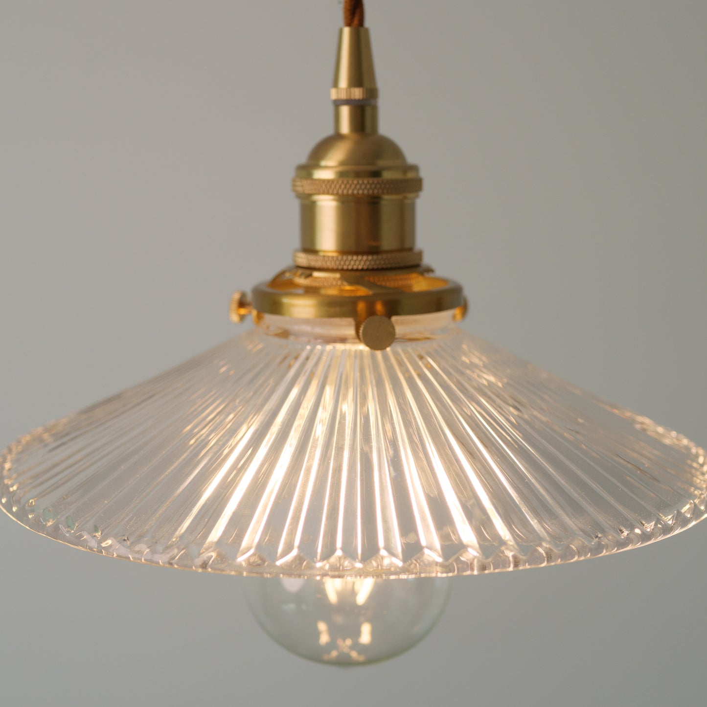 Finch Ribbed Glass Pendant Light