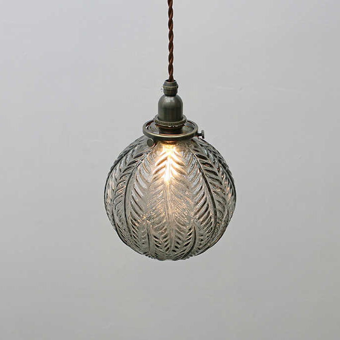 Black Florienne Glass Pendant Light