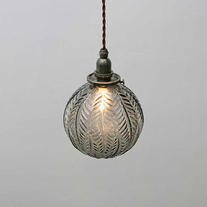 Black Florienne Glass Pendant Light