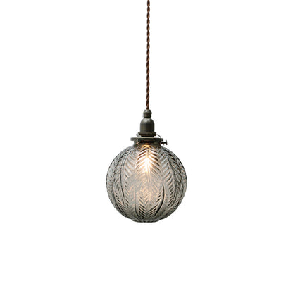 Black Florienne Glass Pendant Light