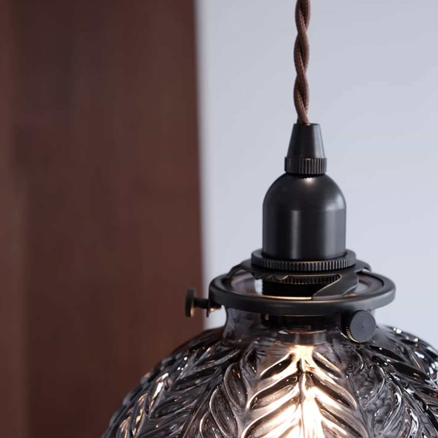 Black Florienne Glass Pendant Light