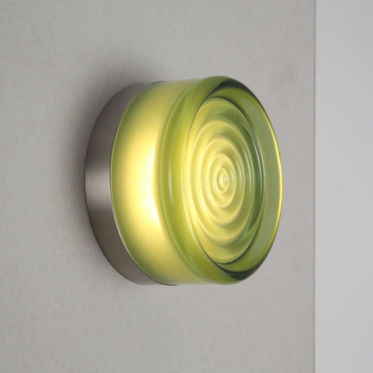 Luna Yellow And Green Glass Wall Light