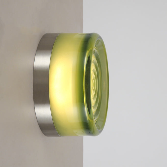 Luna Yellow And Green Glass Wall Light