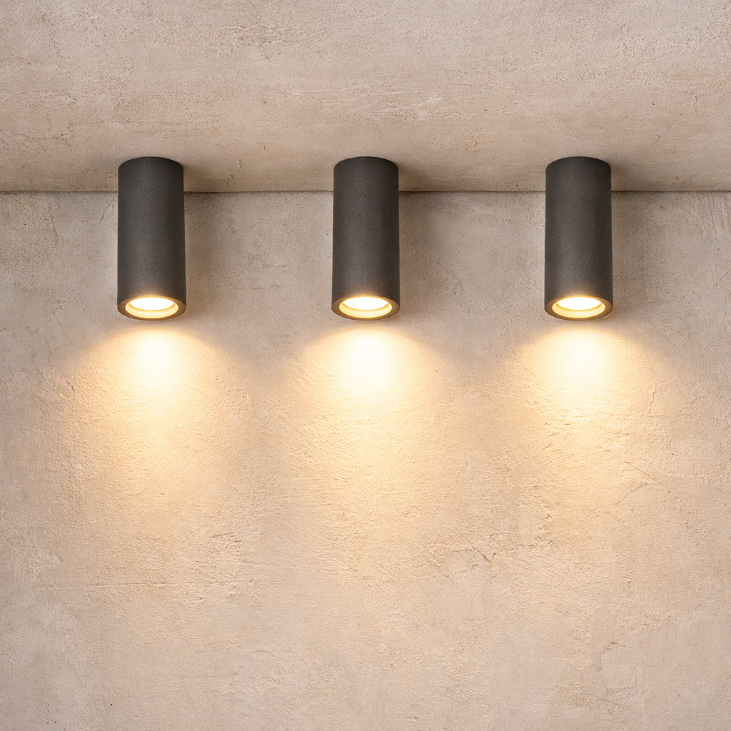 Lithos Minimalist Concrete Ceiling Light, Downlight, Spotlight