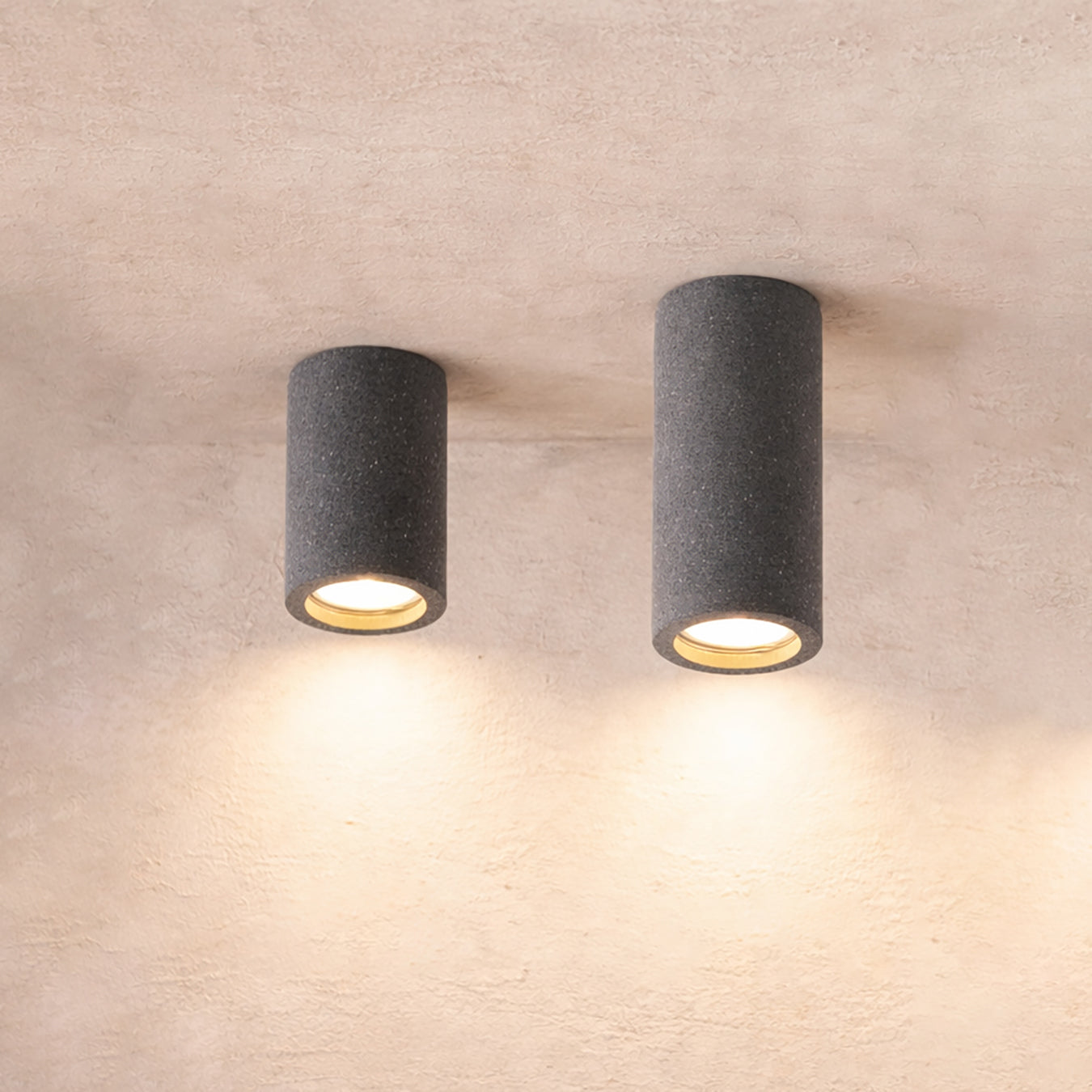 Lithos Minimalist Concrete Ceiling Light, Downlight, Spotlight