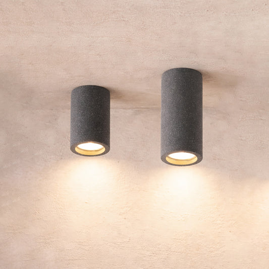 Lithos Minimalist Concrete Ceiling Light, Downlight, Spotlight