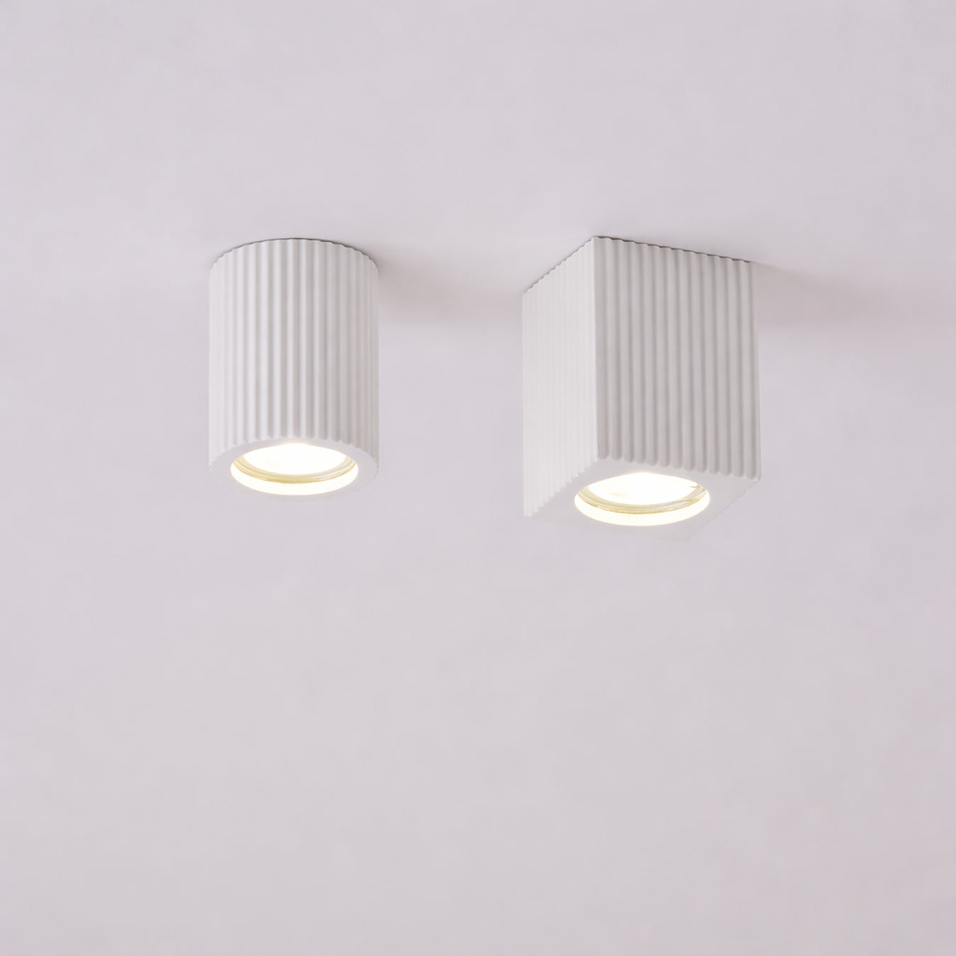 Shiro Fluted Minimalist Contemporary Ceiling Light