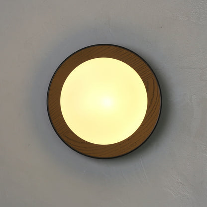 Kato Wooden Plate Japandi Wall Light