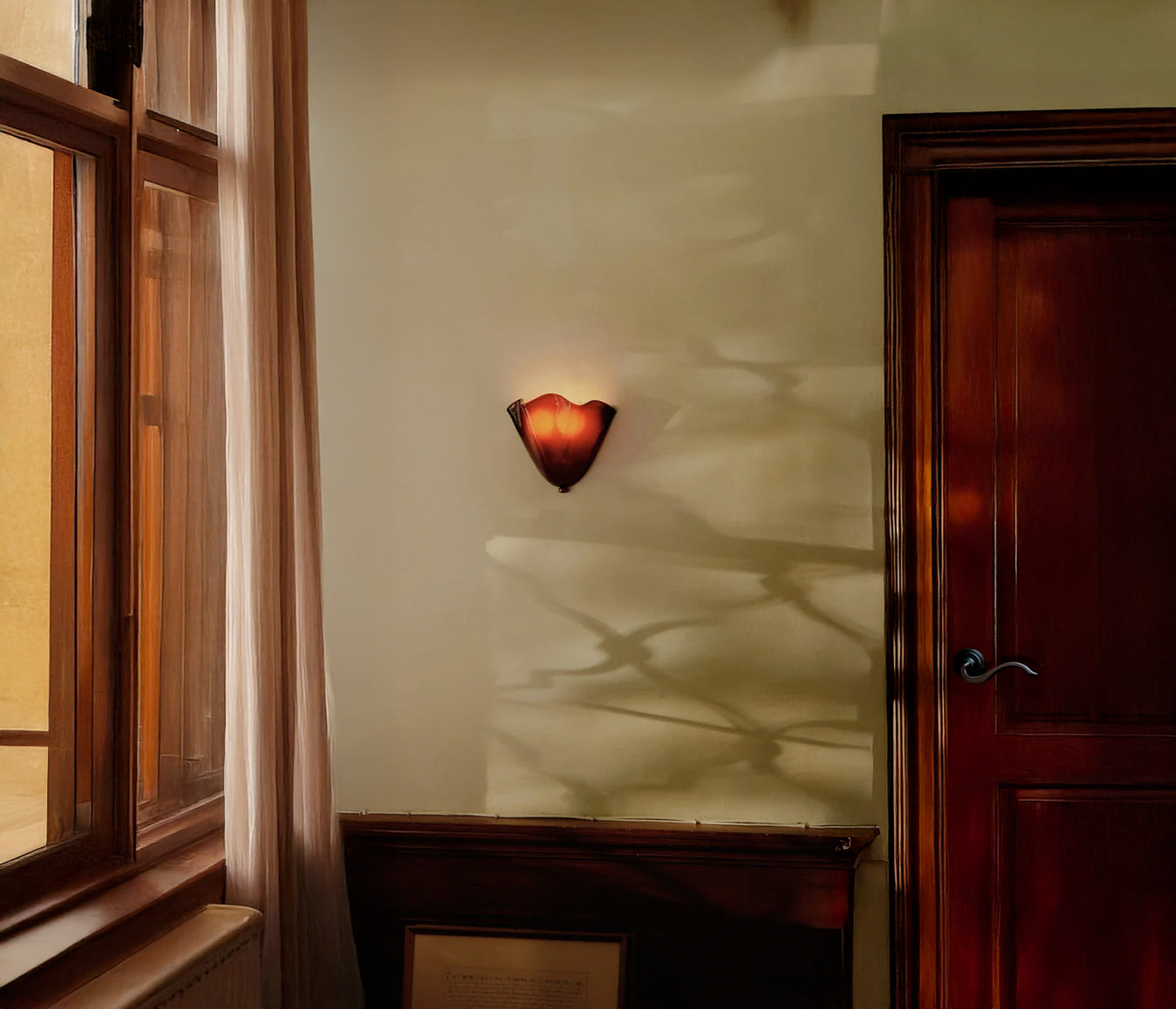 Valentine Glass Shade Classic Wall Light