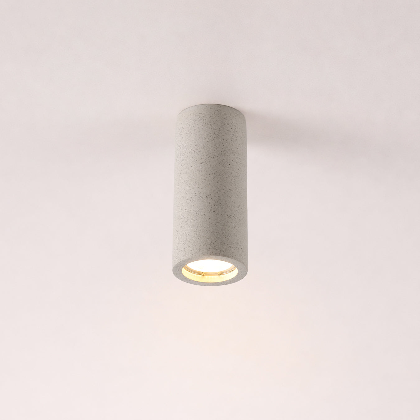 Lithos Minimalist Concrete Ceiling Light, Downlight, Spotlight