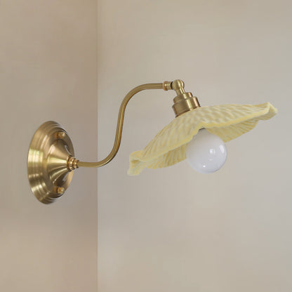 Limonata yellow Porcelain ceramic wall light sconce