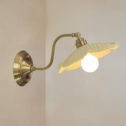 Limonata yellow Porcelain ceramic wall light sconce