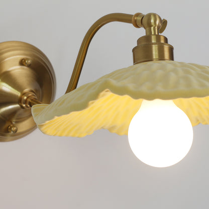 Limonata yellow Porcelain ceramic wall light sconce