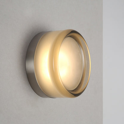 Luna Round Glass Wall Light