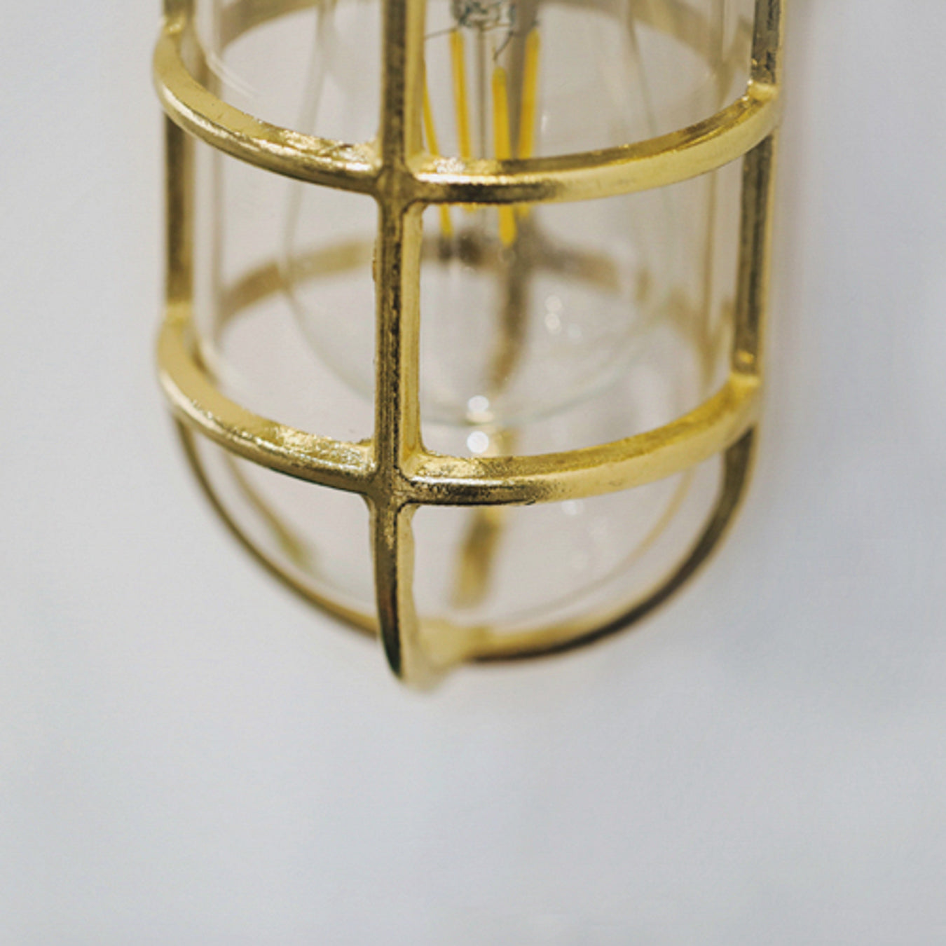 Nautilus Beacon Brass Cage Outdoor Wall Sconce : Tudo&Co