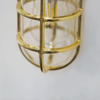Nautilus Beacon Brass Cage Outdoor Wall Sconce : Tudo&Co