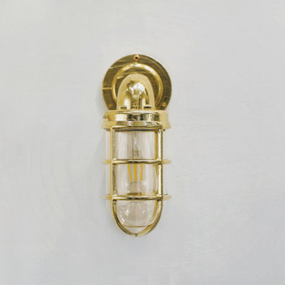 Nautilus Beacon Brass Cage Outdoor Wall Sconce : Tudo&Co