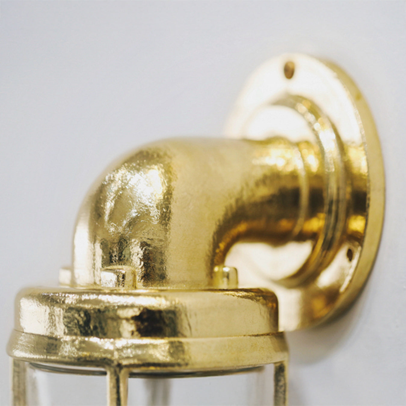 Nautilus Beacon Brass Cage Outdoor Wall Sconce : Tudo&Co