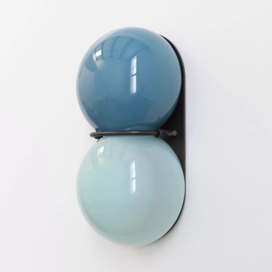 Capella Mid Century Modern Duo Sphere Wall Light Sconce