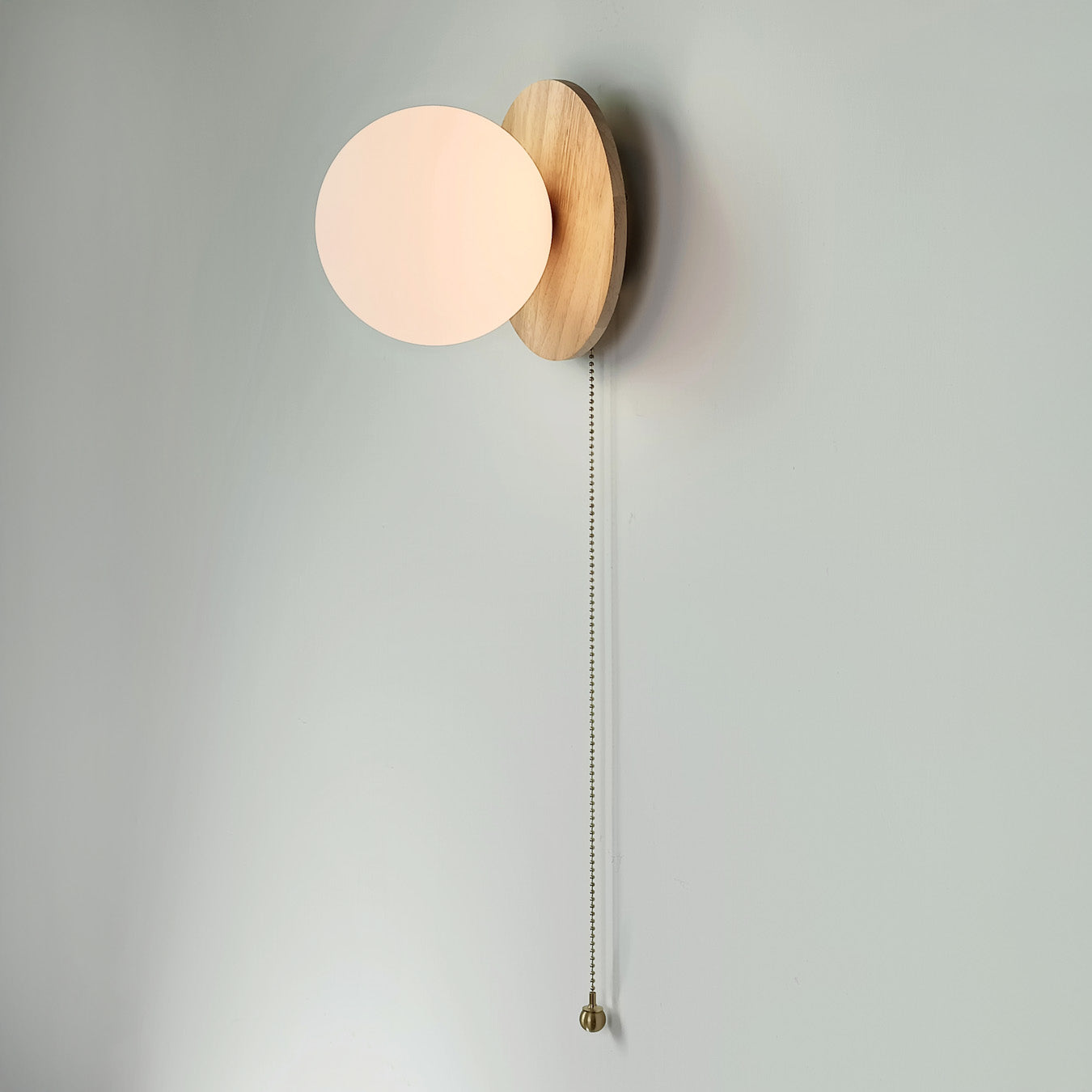 Odesa Wooden Plate Minimalist Line Wall Light
