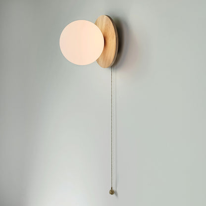 Odesa Wooden Plate Minimalist Line Wall Light