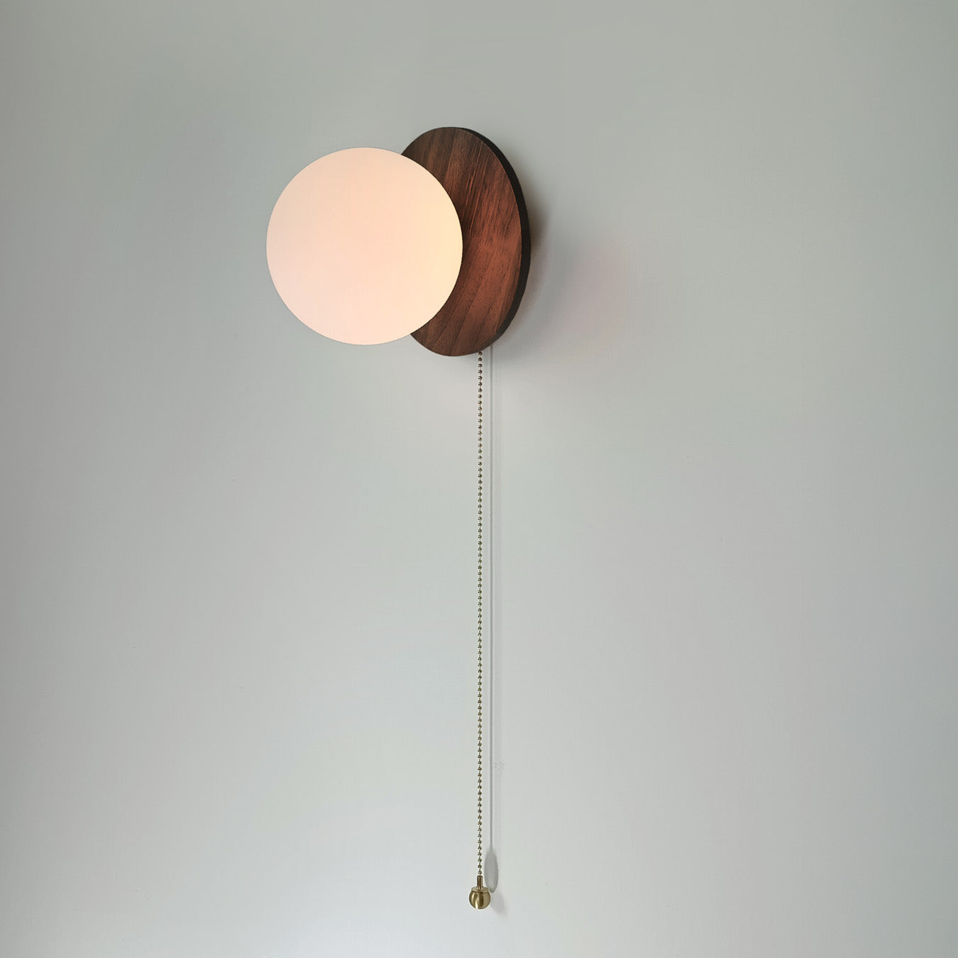 Odesa Wooden Plate Minimalist Line Wall Light