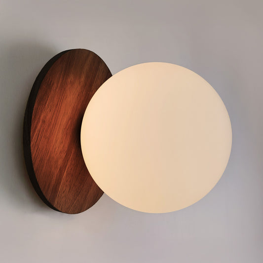 Odesa Wooden Plate Minimalist Line Wall Light