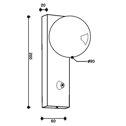 Oswald Bauhaus Minimalist Wall Light