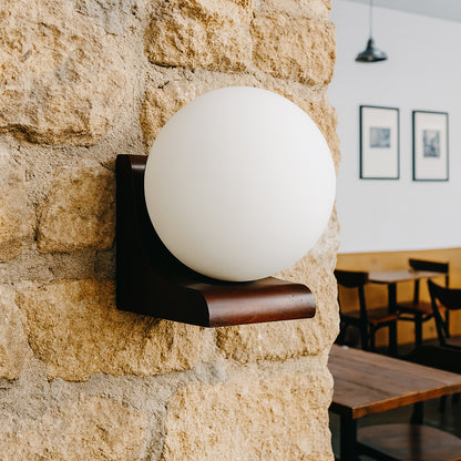 Matteo Midcentury Modern Sphere Wall Light