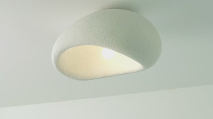Stucco Textured Pebble Stone Ceiling Light