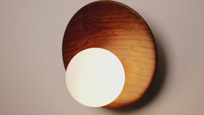 Dekisugi Wooden Plate Japandi Wall Light