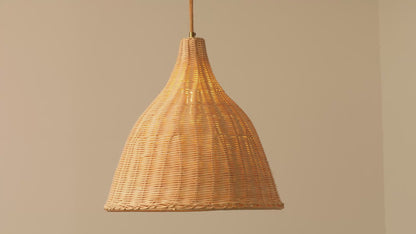 La playa rattan bamboo weave pendant light