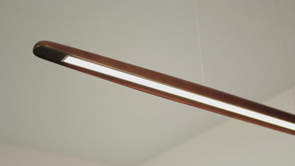 Kayu Minimalist Wood Linear Pendant Light