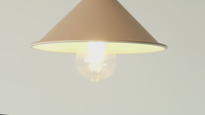 Coloured Cone Shade Industrial Pendant Light