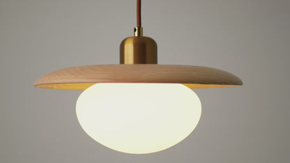 Kato Wooden Shade Japandi Pendant Light