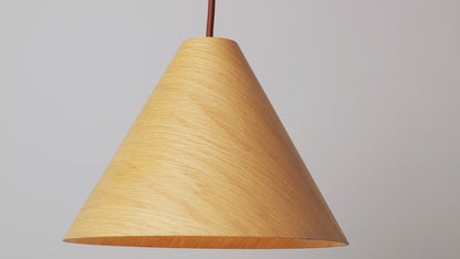 Geppetto Wooden Cone Pendant Light