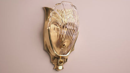 Lilith Brass Antique Art Deco Wall Light