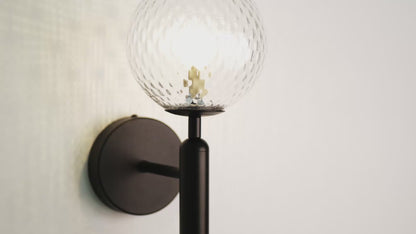 Nostra Minimalist Line Glass Globe Wall Light
