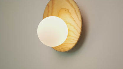 Dekisugi Wooden Plate Japandi Wall Light