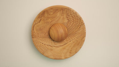 Birchwood Natural Wood Plate LED Wall Light