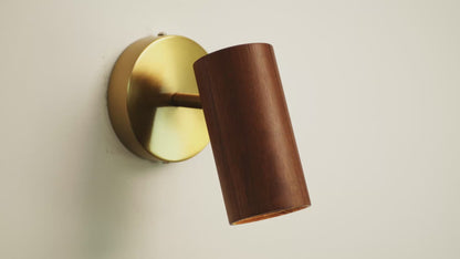 Lux Natural Wood Minimalist Spot Light / Wall Light