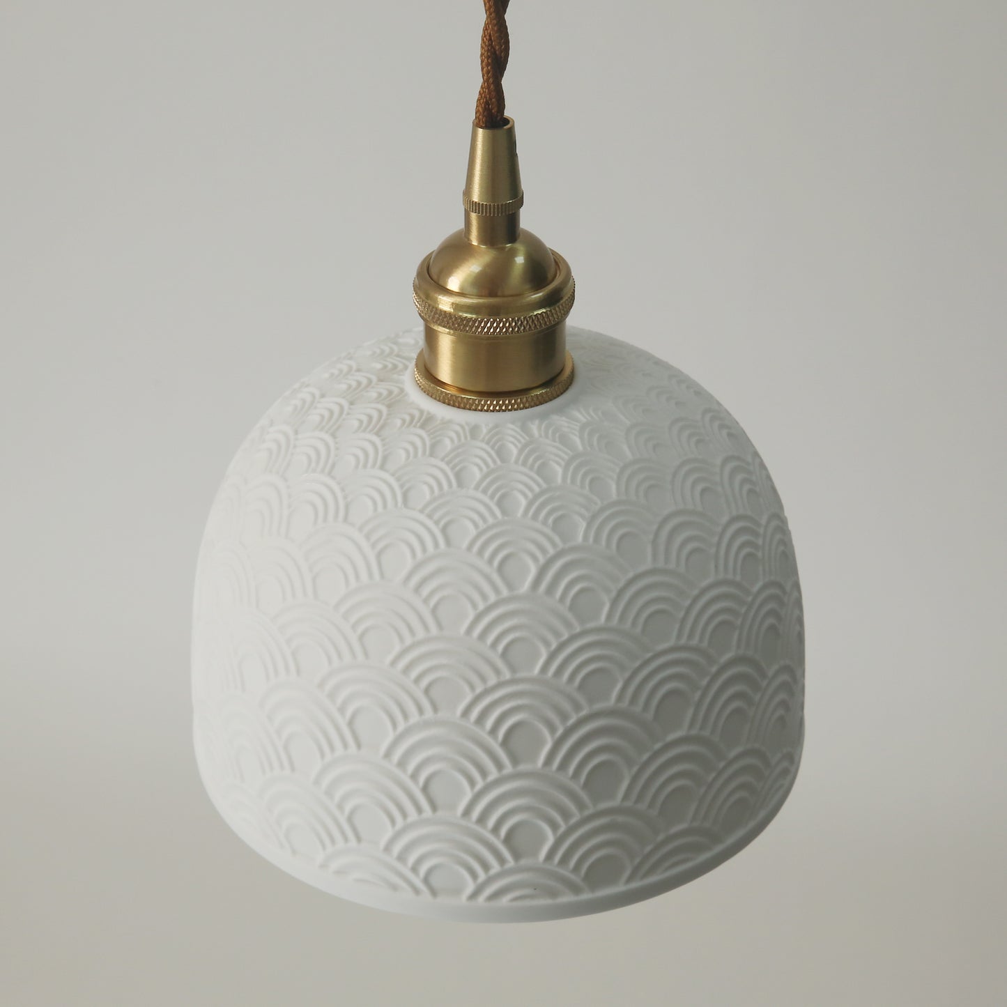 Seigaiha Japanese Wave Ceramic Pendant Light