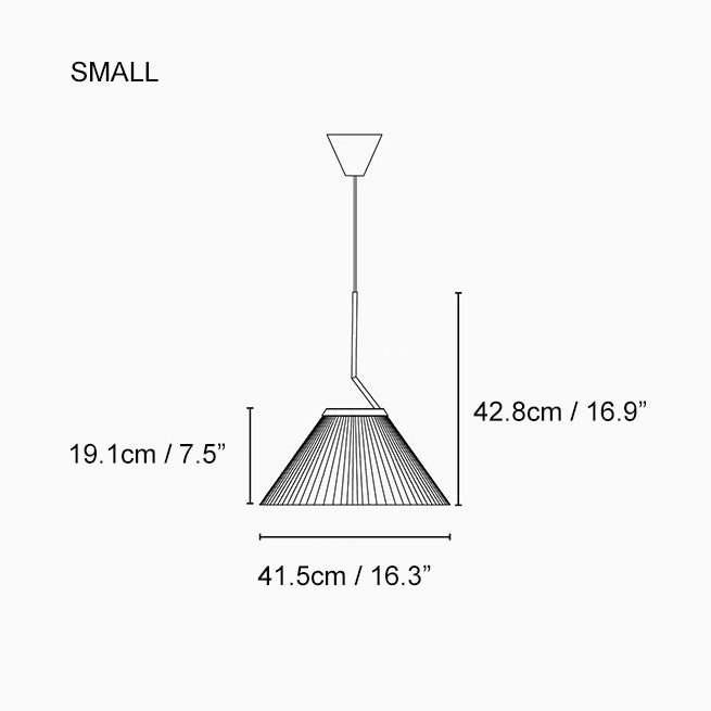 Nobu Pleated Shade Minimalist Pendant Light