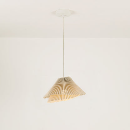 Genoise layered fabric wabi sabi minimalist japandi pendant light