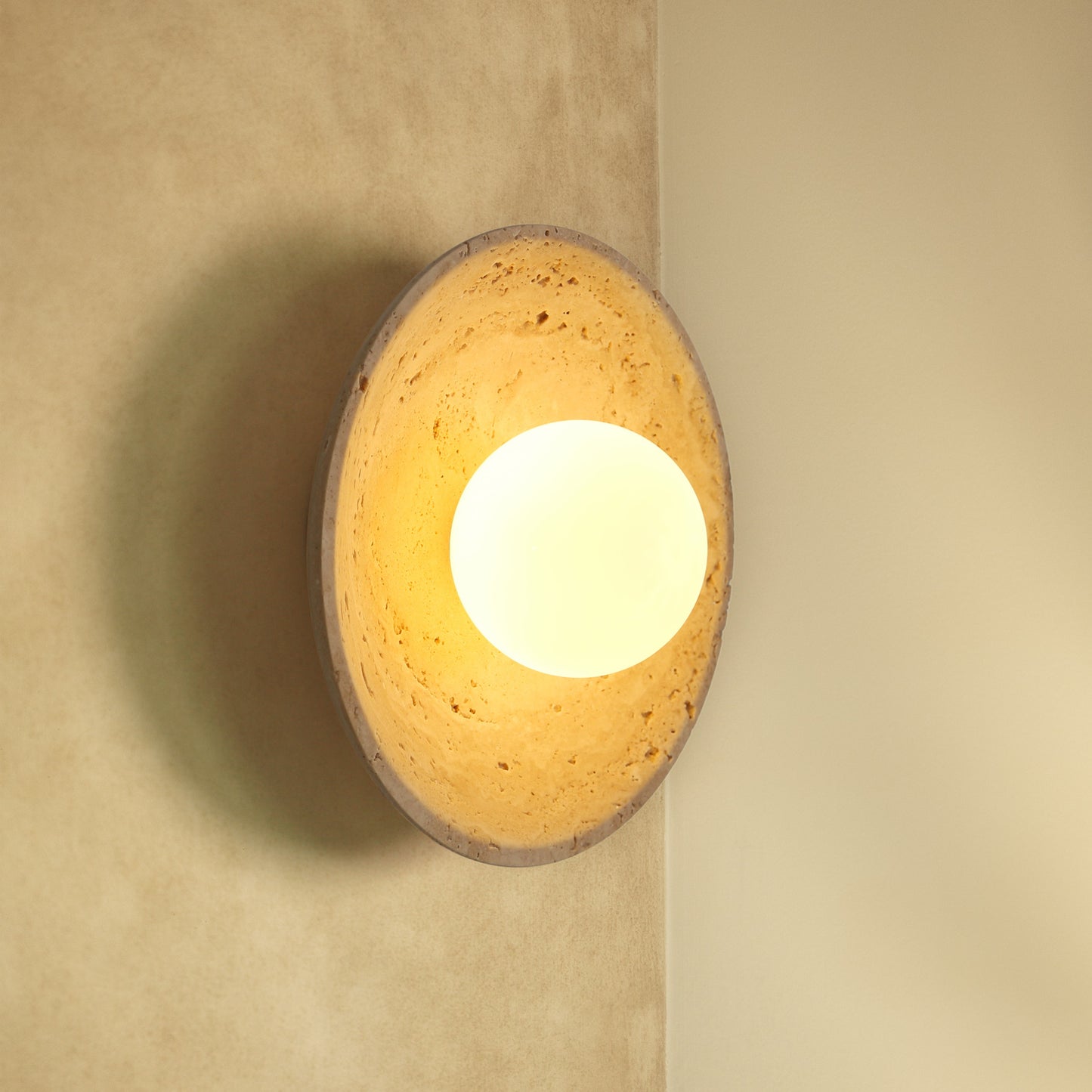 Sonoma Wood And Stone Wall Light / Sconce