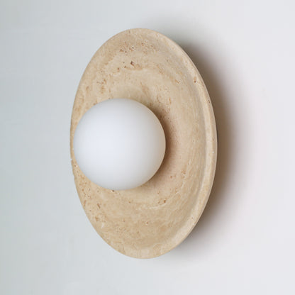 Sonoma Wood And Stone Wall Light / Sconce