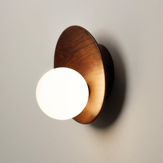 Dekisugi Wooden Plate Japandi Wall Light