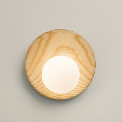 Dekisugi Wooden Plate Japandi Wall Light