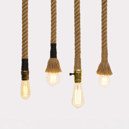 Hemp / Hessian Nautical Rope Pendant Light
