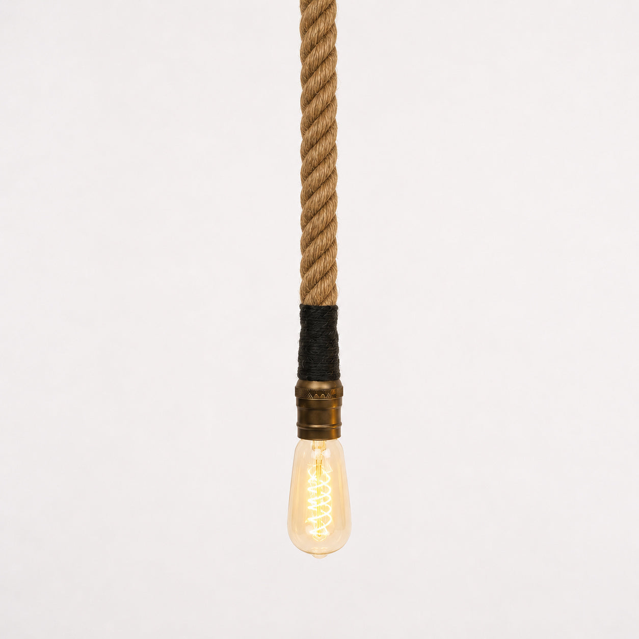 Hemp / Hessian Nautical Rope Pendant Light